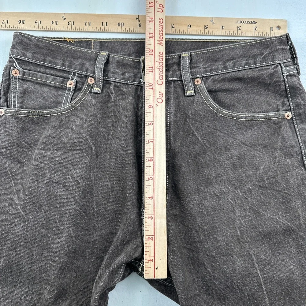 Y2K Levis 501 XX‎ Straight Jeans Men Fits 32x28 Button Fly Brown Denim Mexico